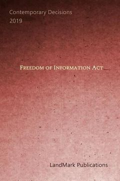 portada Freedom of Information Act (en Inglés)