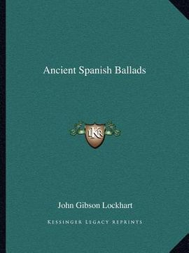 portada ancient spanish ballads (en Inglés)