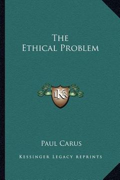 portada the ethical problem (en Inglés)
