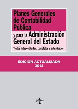 portada Planes Generales de Contabilidad Publica y Para la Administracion General del Estado