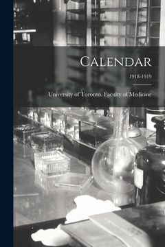 portada Calendar; 1918-1919 (en Inglés)