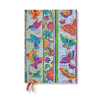 portada Hummingbirds & Flutterbyes (Playful Creations) Midi 12-Month Day-At-A-Time Dayplanner 2024