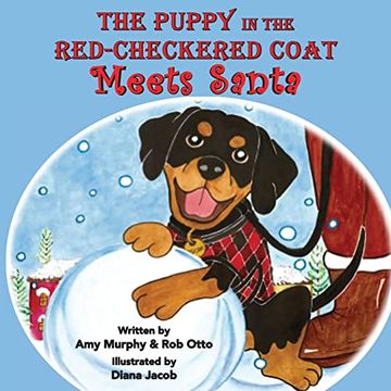 portada The Puppy in the Red-Checkered Coat: Meets Santa (en Inglés)
