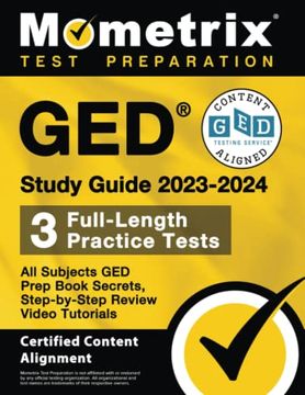 portada Ged Study Guide 2023-2024 all Subjects - 3 Full-Length Practice Tests, ged Prep Book Secrets, Step-By-Step Review Video Tutorials: [Certified Content Alignment] (en Inglés)