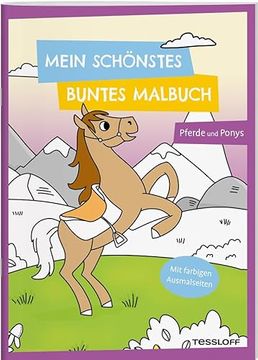 portada Mein Schönstes Buntes Malbuch. Pferde und Ponys (en Alemán)