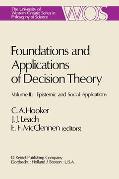 portada Foundations and Applications of Decision Theory: Volume II: Epistemic and Social Applications (en Inglés)
