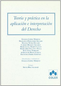portada Teoría y práctica en la aplicación e interpretación del derecho