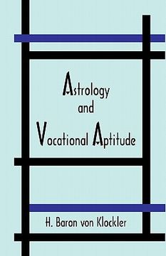portada astrology and vocational aptitude (en Inglés)