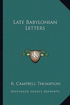 portada late babylonian letters