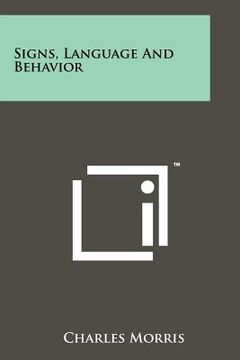 portada signs, language and behavior (in English)