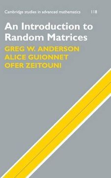portada An Introduction to Random Matrices Hardback (Cambridge Studies in Advanced Mathematics) (in English)