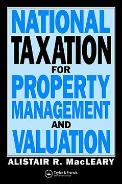portada national taxation for property management and valuation (en Inglés)
