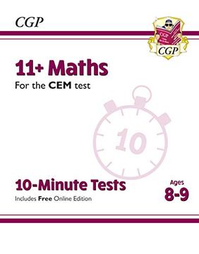 portada New 11+ cem 10-Minute Tests: Maths - Ages 8-9 (Cgp 11+ Cem) (en Inglés)