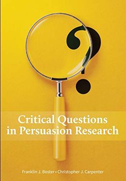 portada Critical Questions in Persuasion Research (en Inglés)