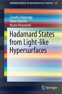 portada Hadamard States From Light-Like Hypersurfaces (Springerbriefs in Mathematical Physics) (en Inglés)