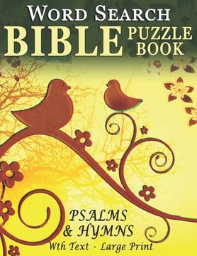 portada Word Search Bible Puzzle Book- Psalms and Hymns: Puzzles for People with Dementia [With Text] (Large Print)