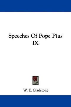 portada speeches of pope pius ix (in English)