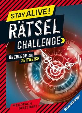 portada Ravensburger Stay Alive! Rätsel-Challenge - Überlebe in Atlantis - Rätselbuch für Gaming-Fans ab 8 Jahren (en Alemán)