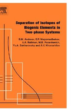 portada separation of isotopes of biogenic elements in two-phase systems