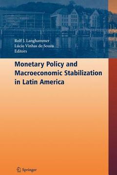 portada monetary policy and macroeconomic stabilization in latin america (in English)