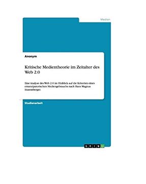 portada Kritische Medientheorie im Zeitalter des Web 2.0