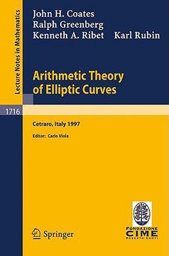 portada arithmetic theory of elliptic curves (en Inglés)