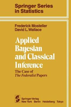 portada applied bayesian and classical inference: the case of the federalist papers (en Inglés)