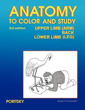 portada anatomy to color and study upper and lower limbs 3rd edition (en Inglés)