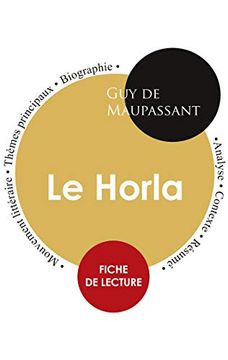 portada Fiche de Lecture le Horla (Étude Intégrale) (Paideia Éducation) (in French)