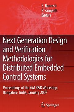 portada next generation design and verification methodologies for distributed embedded control systems: proceedings of the gm r&d workshop, bangalore, india, (in English)