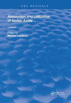 portada Absorption and Utilization of Amino Acids: Volume III (en Inglés)