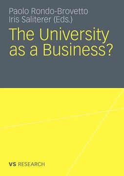 portada the university as a business (in English)