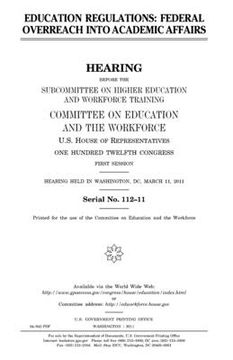 portada Education regulations: federal overreach into academic affairs
