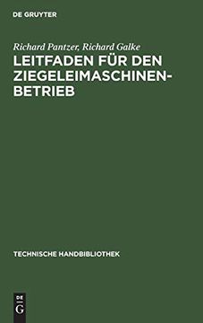 portada Leitfaden für den Ziegeleimaschinen-Betrieb (en Alemán)