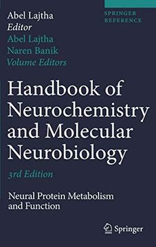 portada Handbook of Neurochemistry and Molecular Neurobiology: Neural Protein Metabolism and Function (Springer Reference) (in English)