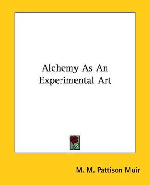 portada alchemy as an experimental art (en Inglés)