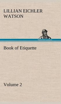 portada book of etiquette, volume 2 (en Inglés)