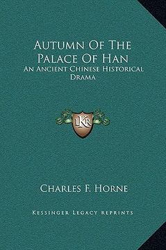 portada autumn of the palace of han: an ancient chinese historical drama (en Inglés)