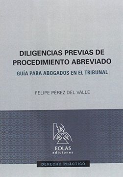 portada DILIGENCIAS PREVIAS DE PROCEDIMIENTO ABREVIADO