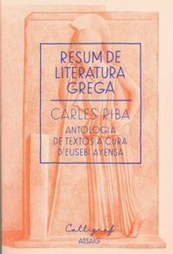 portada Resum de literatura grega (en Catalá)