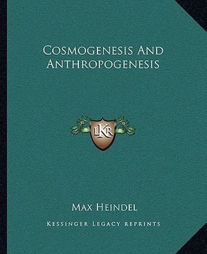 portada cosmogenesis and anthropogenesis (en Inglés)