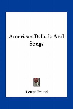 portada american ballads and songs (en Inglés)
