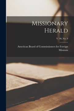 portada Missionary Herald; v. 90, no. 9 (in English)