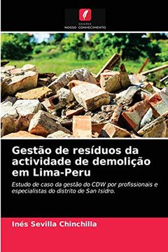 portada Gestão de Resíduos da Actividade de Demolição em Lima-Peru (en Portugués)