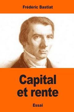 portada Capital et rente (en Francés)