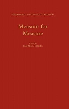 portada measure for measure (in English)