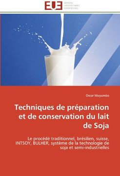 portada Techniques de Preparation Et de Conservation Du Lait de Soja