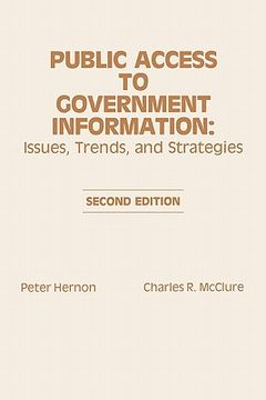 portada public access to government information: issues, trends and strategies (in English)