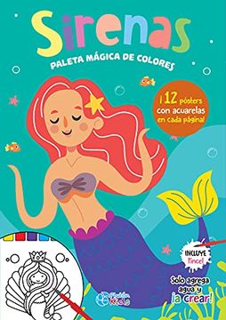 portada Sirenas (Libro de Acuarelas) (Paleta Mágica de Colores) (in Spanish)