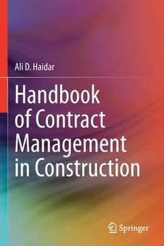 portada Handbook of Contract Management in Construction (en Inglés)